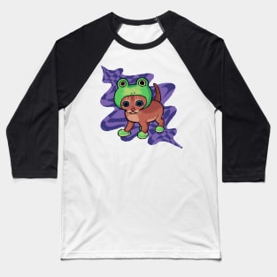 Froggy Cat Baseball T-Shirt